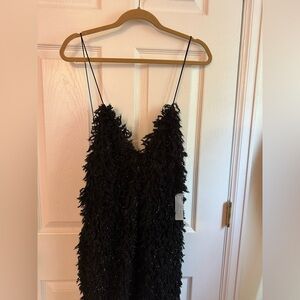 For Love & Lemons Faux Fur Mini Dress